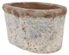 Macetas Clayre & Eef, 19x11x10 cm, color beige, azul y Vista previa de la imagen del producto 3