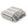 vidaXL Strisce di cotone 160 x 210 cm Grigio e bianco Anteprima dell’immagine prodotto 6