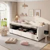 Letto imbottito Merax Daybett 90x200 cm con vano Anteprima dell’immagine prodotto 5
