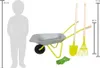 Brouette avec outils de jardinage Voir les images du produit 9
