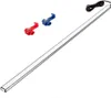 A long, thin LED light strip with a black cable and two wire connectors (one red, one blue) on a white background. Anteprima dell’immagine prodotto