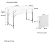 Stůl 122 x 61 x 74 cm Náhled obrázku produktu 8