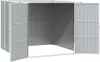 vidaXL Gerätehaus Grau 195x198x159 cm Verzinkter Stahl Produktbild-Vorschau 5