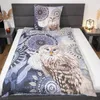 Hip Renforcé Bettwäsche - Nova -  Mandalas mit Eule, blau Produktbild-Vorschau 3