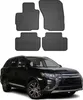 2014-2020 Mitsubishi Outlander Fußmatten Gummi Schwarz 4 Produktbild-Vorschau 1