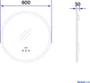 Heilmetz koupelnové zrcadlo 60 cm LED kulaté zrcadlo s Náhled obrázku produktu 8