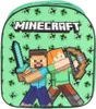 A Minecraft-themed backpack with characters Steve and Alex. Produktbild-Vorschau
