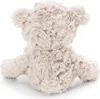 A plush toy bear seen from the back, sitting on a white surface. Produktbild-Vorschau