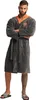 CARLO COLUCCI Herren Bademantel Como | Kapuze | Kimono-Stil Produktbild-Vorschau 3