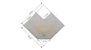 Eckleisten sibirische Lärche 45x45mm, Länge 4,00 m Produktbild-Vorschau 5