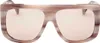 Max Mara Sonnenbrille MM0073 20E 60 Damen Creme Produktbild-Vorschau 8