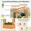 COSTWAY Vyvýšený záhon s mriežkou a závesnou strieškou, Náhľad obrázku produktu 5