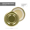 50er Deckelset TO43 Gold Deckel für Sturzgläser Rundrand Produktbild-Vorschau 2