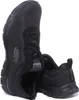 A pair of black Skechers shoes are shown against a white background. Voir les images du produit