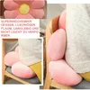OKWISH Blumen Kissen, 40cm, Rosa - Weiches Kordstoff Produktbild-Vorschau 2