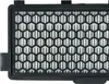Close-up shot of a black hexagonal filter grid with white filter material behind it. Produktbild-Vorschau