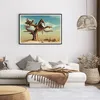 Gerahmtes Poster - Schwarzer Rahmen - Sitzen Elefant Baum - Produktbild-Vorschau 7