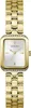 A gold Guess women's watch with a white face, set against a white background. Anteprima dell’immagine prodotto