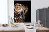 MuchoWow® Poster Eule - Schwarz - Gelb 120x160 cm - Produktbild-Vorschau 3