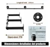 200cm Schwerlast Kleiderstange Garderobenstange Produktbild-Vorschau 7
