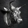 cagü: XXL Design Deko Steierkopf [MINOTAURUS] Silber aus Produktbild-Vorschau 4