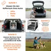Hundetransportbox BRUNO, 66x90x72cm, silber/schwarz Produktbild-Vorschau 2