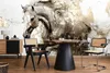 Fototapeta z netkané textilie HORSE betonová abstrakce 3D Náhled obrázku produktu 9