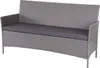 3-Sitzer Poly-Rattan Gartenbank Hamar, Sitzbank  grau, Produktbild-Vorschau 8