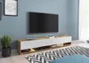 Meuble TV CALIBURI 180 – chêne wotan / blanc brillant Voir les images du produit 2