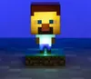 A Minecraft Steve character light is displayed on a blocky base. Produktbild-Vorschau