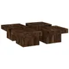 Couchtisch Räuchereiche 90x90x28 cm Holzwerkstoff , Produktbild-Vorschau 4