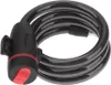 Verk 14551 Cadenas pour vélo - câble, 120 cm, 2 clés, noir Voir les images du produit 2