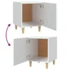 vidaXL Nachttische 2 Stk. Weiß Holzwerkstoff - Nachttisch - Produktbild-Vorschau 7