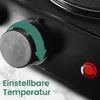 Emerio Elektrische Kochplatte – 2 Kochfelder – 2500 W – Produktbild-Vorschau 5