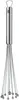 A stainless steel whisk with a cylindrical handle and a loop at the top. Produktbild-Vorschau