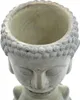GASPER Zement Buddha Kopf Pflanzgefäß Grau gewaschen 17 cm Produktbild-Vorschau 5