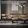 ML-Design Esszimmerstühle drehbar 2er Set Braun in Produktbild-Vorschau 5