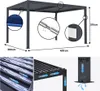 Pergola bioclimatica motorizzata a led "Windsor" in Anteprima dell’immagine prodotto 4