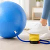 Relaxdays Gymnastikball, 75 cm, mit Luftpumpe, Anti Burst, Produktbild-Vorschau 7