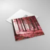 Bilder auf glas - Einteilig - Wald Rot Bäume - 60x60cm - Produktbild-Vorschau 2