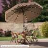 Parasol ogrodowy COSTWAY 300 cm z oświetleniem LED, 8 Podgląd zdjęcia produktu 2