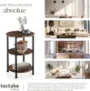 Table d’appoint COLCHESTER 40x61cm - Bois foncé industriel, Voir les images du produit 5