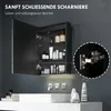 HOMCOM Spiegelschrank Bad, Badezimmerschrank mit Produktbild-Vorschau 7