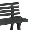 Panca da giardino in plastica a 3 posti 145 x 74 cm - Anteprima dell’immagine prodotto 3