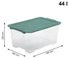 Rotho Aufbewahrungsbox mit Rädern 44L Evo Total - Produktbild-Vorschau 3