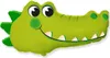Crocodile Tête de crocodile env. 79 cm x 42 cm Ballons Voir les images du produit 1