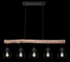 Globo Lighting Hängeleuchte Metall schwarz, 5x E27 Produktbild-Vorschau 5