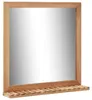 vidaXL Koupelnové zrcadlo 60×12×62 cm Ořechový masiv Náhled obrázku produktu 7