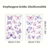 Schmetterling Wandsticker Set lila selbstklebend Wandtattoo Produktbild-Vorschau 3