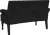 A black sofa viewed from the back, isolated on a white background. Náhled obrázku produktu